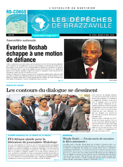 Les Dépêches de Brazzaville : Édition kinshasa du 05 mai 2015