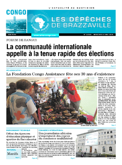 Les Dépêches de Brazzaville : Édition brazzaville du 06 mai 2015