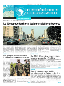 Les Dépêches de Brazzaville : Édition kinshasa du 08 mai 2015