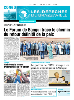 Les Dépêches de Brazzaville : Édition brazzaville du 12 mai 2015