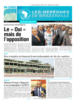 Les Dépêches de Brazzaville : Édition kinshasa du 12 mai 2015