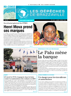 Les Dépêches de Brazzaville : Édition kinshasa du 18 mai 2015