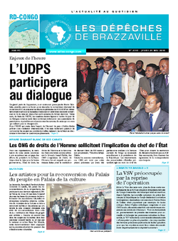 Les Dépêches de Brazzaville : Édition kinshasa du 21 mai 2015