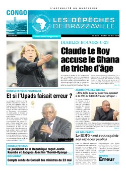 Les Dépêches de Brazzaville : Édition brazzaville du 26 mai 2015