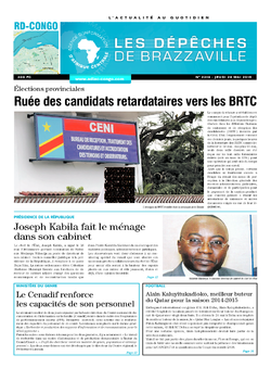 Les Dépêches de Brazzaville : Édition kinshasa du 28 mai 2015