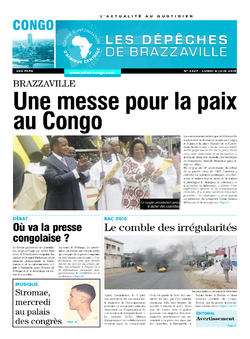 Les Dépêches de Brazzaville : Édition brazzaville du 08 juin 2015