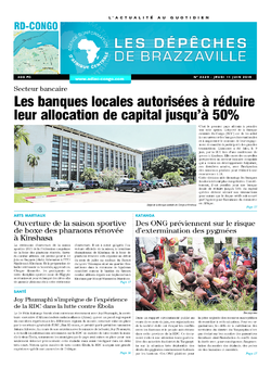 Les Dépêches de Brazzaville : Édition kinshasa du 11 juin 2015