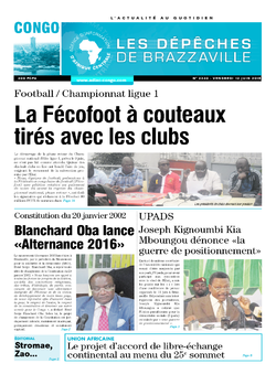 Les Dépêches de Brazzaville : Édition brazzaville du 12 juin 2015