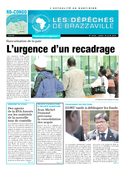 Les Dépêches de Brazzaville : Édition kinshasa du 15 juin 2015