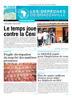 Les Dépêches de Brazzaville : Édition kinshasa du 17 juin 2015