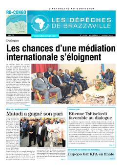 Les Dépêches de Brazzaville : Édition kinshasa du 01 juillet 2015