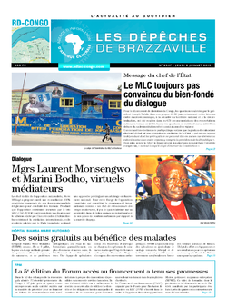Les Dépêches de Brazzaville : Édition kinshasa du 02 juillet 2015