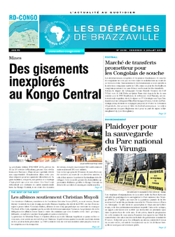 Les Dépêches de Brazzaville : Édition kinshasa du 03 juillet 2015