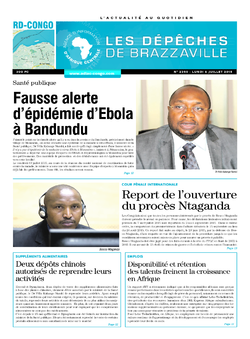 Les Dépêches de Brazzaville : Édition kinshasa du 06 juillet 2015