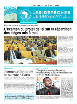 Les Dépêches de Brazzaville : Édition kinshasa du 07 juillet 2015
