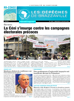 Les Dépêches de Brazzaville : Édition kinshasa du 08 juillet 2015
