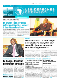 Les Dépêches de Brazzaville : Édition brazzaville du 10 juillet 2015