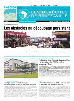 Les Dépêches de Brazzaville : Édition kinshasa du 10 juillet 2015