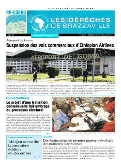 Les Dépêches de Brazzaville : Édition kinshasa du 15 juillet 2015