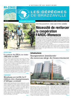 Les Dépêches de Brazzaville : Édition kinshasa du 16 juillet 2015