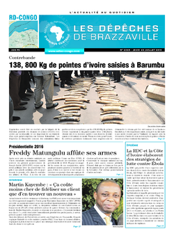 Les Dépêches de Brazzaville : Édition kinshasa du 23 juillet 2015