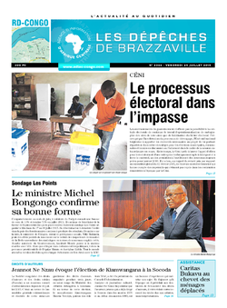 Les Dépêches de Brazzaville : Édition kinshasa du 24 juillet 2015