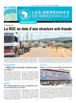Les Dépêches de Brazzaville : Édition kinshasa du 27 juillet 2015