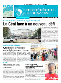 Les Dépêches de Brazzaville : Édition kinshasa du 30 juillet 2015