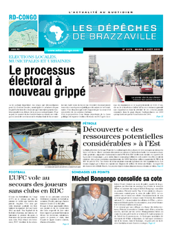 Les Dépêches de Brazzaville : Édition kinshasa du 04 août 2015