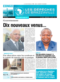Les Dépêches de Brazzaville : Édition brazzaville du 12 août 2015