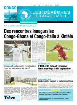 Les Dépêches de Brazzaville : Édition brazzaville du 24 août 2015