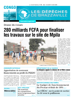 Les Dépêches de Brazzaville : Édition brazzaville du 25 août 2015