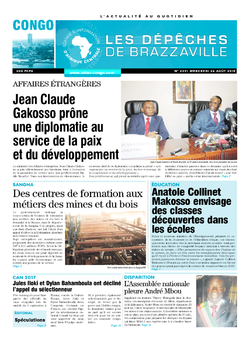 Les Dépêches de Brazzaville : Édition brazzaville du 26 août 2015
