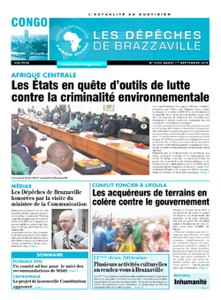 Les Dépêches de Brazzaville : Édition brazzaville du 01 septembre 2015