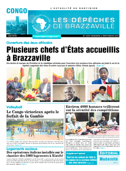 Les Dépêches de Brazzaville : Édition brazzaville du 04 septembre 2015