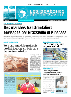 Les Dépêches de Brazzaville : Édition brazzaville du 09 septembre 2015