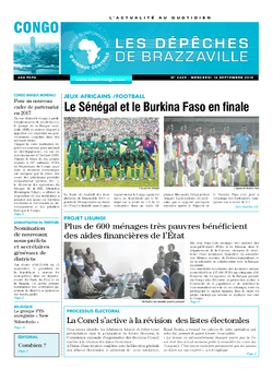 Les Dépêches de Brazzaville : Édition brazzaville du 16 septembre 2015