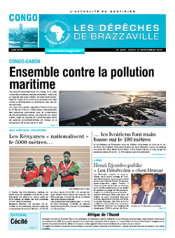 Les Dépêches de Brazzaville : Édition brazzaville du 17 septembre 2015
