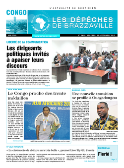 Les Dépêches de Brazzaville : Édition brazzaville du 18 septembre 2015