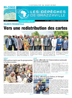 Les Dépêches de Brazzaville : Édition kinshasa du 18 septembre 2015