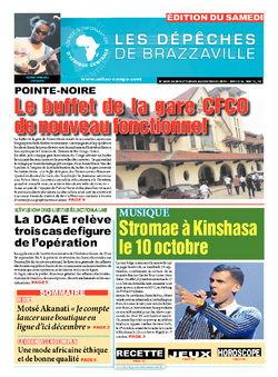 Les Dépêches de Brazzaville : Édition du 6e jour du 26 septembre 2015