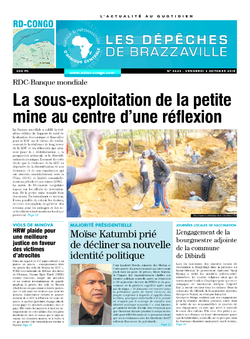 Les Dépêches de Brazzaville : Édition kinshasa du 02 octobre 2015