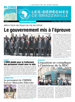 Les Dépêches de Brazzaville : Édition kinshasa du 05 octobre 2015
