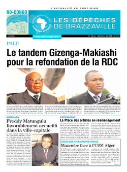 Les Dépêches de Brazzaville : Édition kinshasa du 06 octobre 2015