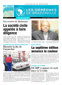 Les Dépêches de Brazzaville : Édition kinshasa du 13 octobre 2015
