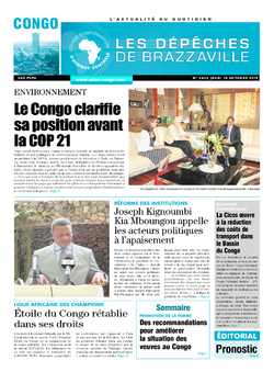 Les Dépêches de Brazzaville : Édition brazzaville du 15 octobre 2015