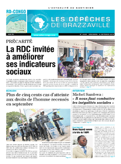 Les Dépêches de Brazzaville : Édition kinshasa du 16 octobre 2015