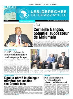 Les Dépêches de Brazzaville : Édition kinshasa du 23 octobre 2015
