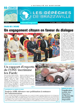 Les Dépêches de Brazzaville : Édition kinshasa du 30 octobre 2015