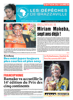 Les Dépêches de Brazzaville : Édition du 6e jour du 14 novembre 2015
